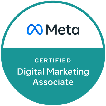 Insignia de Meta Certified Digital Marketing Associate